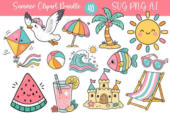 40 Summer Clipart Bundle: An Embroidery Review