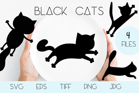 Black Cat Silhouette Vector SVG: A Versatile Graphic for Creative Brands