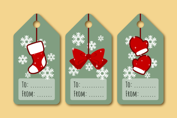 Christmas Tags: Graphics & Illustrations for Branding