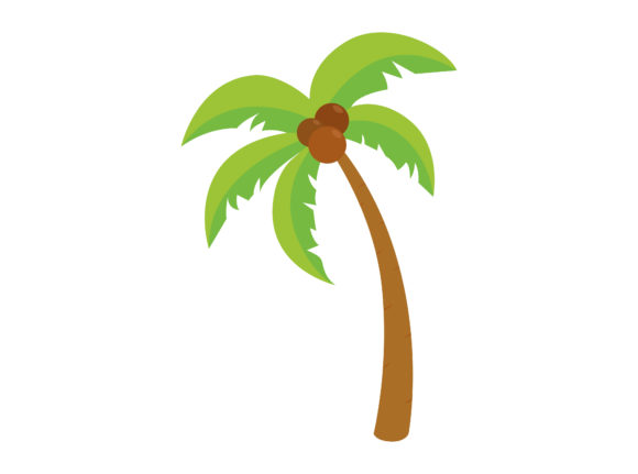 Coconut Tree Beach Vector: A Versatile Graphic for Designers