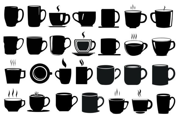 Coffee Mug Silhouette SVG: A Versatile Graphics Bundle