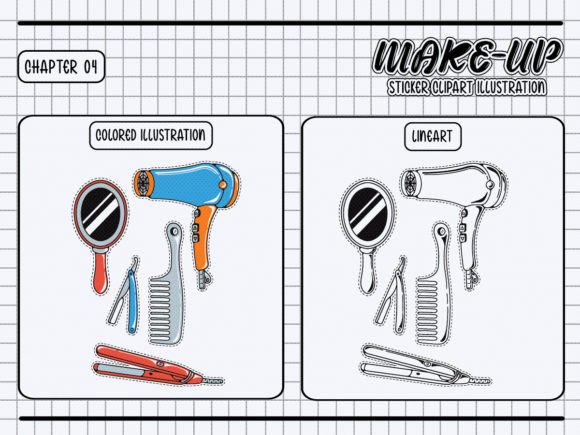 Hair Styling Tool Sticker Clipart: A Must for Creative Graphics