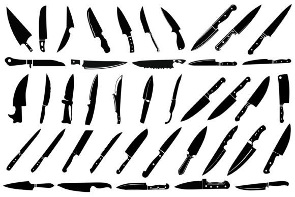Knife Silhouette SVG: A Versatile Graphics and Illustrations Asset