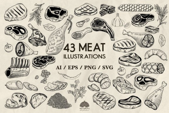 Meat SVG PNG EPS: Graphics & Illustrations Review