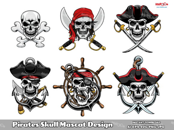 Pirate Skull Graphic Logo Design 1: Graphics Review