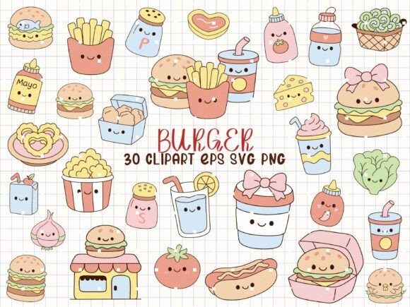 Review: Burger Svg Fast Food Clipart Doodle Graphics