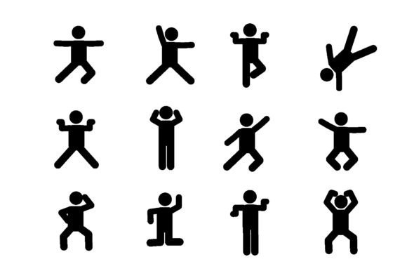 Stickman Pose: A Versatile Graphics and Illustrations Pack