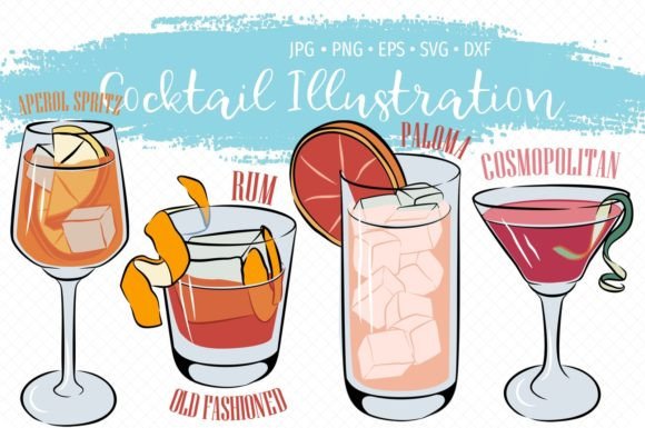 Summer Cocktails Clipart Bundle Vol.1 Graphics Review